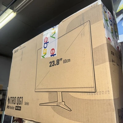 Acer Nitro QG241Y Ebii 23.8" 100Hz FHD IPS Gaming Monitor, 1920 x 1080, VGA HDMI - Image 1 of 2