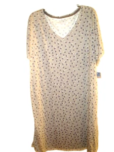Camisón Damas Plus Gris Lunares Talla 1X NUEVO - Imagen 1 de 2