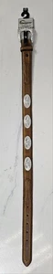 Nocona Boys Belt Size 22 1.25" Brown Leather Bull N4412402-22 - Picture 1 of 4