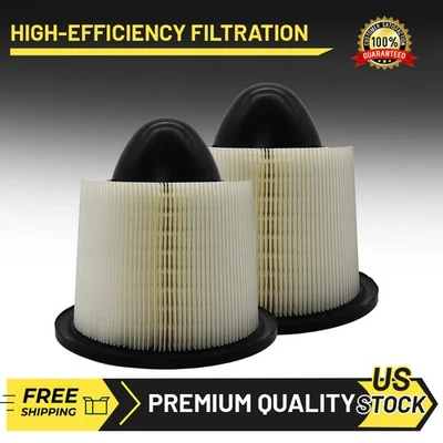 Filtro de aire del motor 2 piezas para Ford E-150 E-250 F-150 Mustang Lincoln Navigator Foto 1 de 4