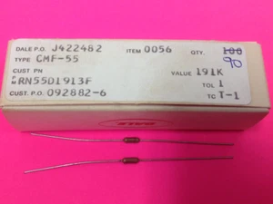 Vishay Dale - Type CMF-55, 191K ohm Resistors - P/N:J422482 - Qty. 90 - NEW  - Picture 1 of 1