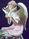 Porcelain Angel Girl Wings On Balcony Releasing Dove Beautiful Fantasy Fairy