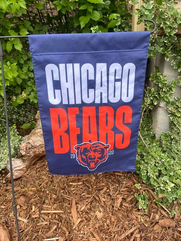 Chicago Bears Double Sided Garden Flag Banner 12 x18 Cover