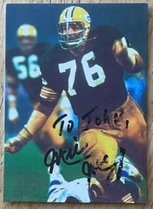 MIKE McCOY, 100% AUTHENTIC AUTOGRAPHED COLLECTOR'S CARD, PACKERS LEGEND, WOW ! - Picture 1 of 1