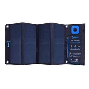 CHARGEUR PANNEAU SOLAIRE BIGBLUE 5V 28W NEUF AVEC DOUBLE USB POUR IPHONE, GALAXY ET PLUS - Photo 1 sur 5