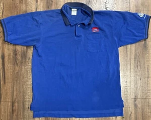 Vintage Hatz Diesel Polo Golf Short Sleeve Shirt Size XL Blue - Picture 1 of 4