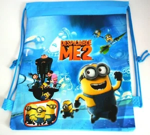 Minions Despicable Me Drawstring Bag PE Sport Bag Boys Girls Kids Child - Picture 1 of 7