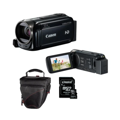 Canon VIXIA HF R800 Camera Camcorder 57x Digital Zoom Camera Bag + 8GB SD Card - Image 1 of 2