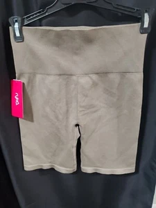 Ryka Women's High Waist Ribbed Bike Shorts Workout Seamless Sz Large - Picture 1 of 4