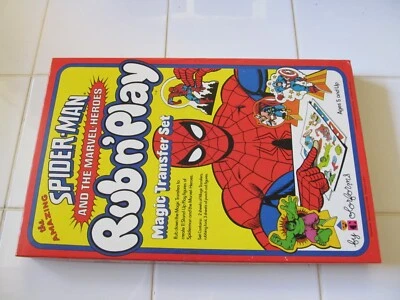 Juego Rub N' 1978 Spider-Man and the Marvel-Heroes, formas de color vintage Foto 1 de 4