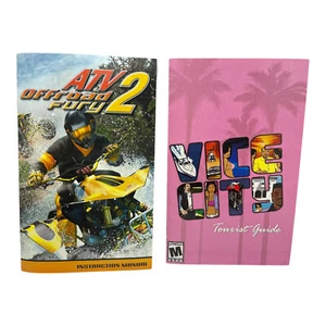 Grand Theft Auto: Vice City (Sony PlayStation 2-PS2) MANAUL ONLY & ATV 2 MANAUL - Picture 1 of 2
