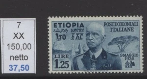 Etiopia effige Vittorio Emanuele III lire 1.25 nuovi gomma integra mnh - Imagen 1 de 1