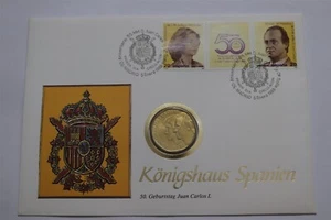 🧭 🇪🇸 SPAIN 500 PESETAS 1987 COIN COVER B62 #580 - Imagen 1 de 4