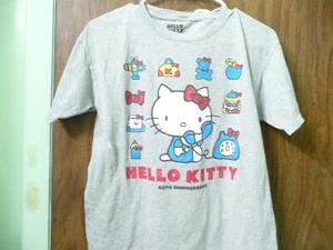HELLO KITTY 45TH ANNIVERSARY XS LOOTCRATE T SHIRT GRAY WITH - Picture 1 of 2