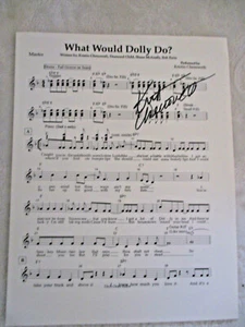 Sheet Music~9.5" x 11"~Cardstock~What Would Dolly Do?~Signed: Kristin Chenoweth - Picture 1 of 7