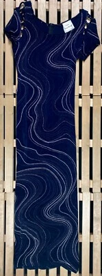 Women’s Long Dress Short Sleeve Joseph Ribkoff Size US 8 - Image 1 of 4