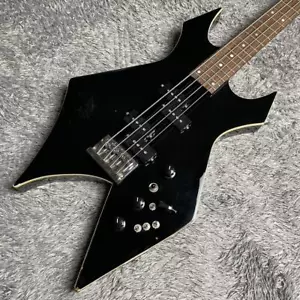 Bajo eléctrico Burny BWB-90 Warlock negro con cuello usado de Japón - Imagen 1 de 16