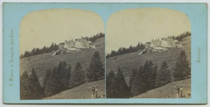 Stéréo 1860-70 Ad. Braun. Suisse. Le Mont Righi. Hôtel Righi-Kaltbad. Lunette. - Picture 1 of 2