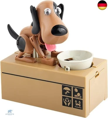 LUFEIS Hungriger Hund Spardose, Hundesparschwein, Hungrige Spardose Kinder Spardose