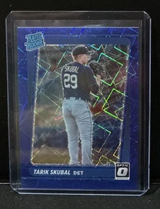 2021 Donruss Optic TARIK SKUBAL RC BLUE VELOCITY #/99 TIGERS #79 Rated Rookie - Picture 1 of 4