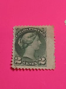 Canada, Post Stamp 1872 Queen Victoria Two Ct Green 💚 MHNG(0507_9) - Picture 1 of 2