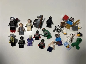 Lego Mixed Minifigure Lot Marvel, Ninja Turtles, Minecraft - Picture 1 of 21