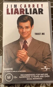 Liar Liar VHS Video - Jim Carrey, Maura Tierney, Jennifer Tilly, Cary Elwes - Picture 1 of 2