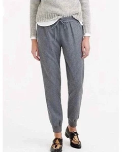 J. Pantalones de chándal Crew de lana para mujer gris carbón cómodos talla 0 - Imagen 1 de 9