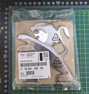 PEUGEOT GRILLE BADGE Front Logo Emblem For 2008 2020+ P24 98366648VD NEW GENUINE - Picture 1 of 4