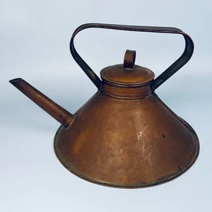 ANTIQUE SHIPS COPPER CONICAL KETTLE - Picture 1 of 11