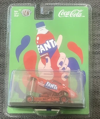 M2 MACHINES COCA COLA FANTA 1/64 1/750 MADE CHASE 1969 FORD MUSTANG FUNNY CAR - Image 1 of 4