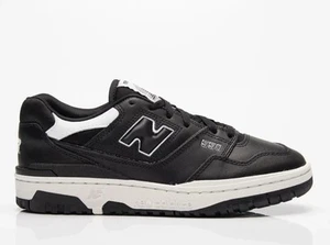NIB New Balance 550 Men's Black White Leather Sneakers Mens Size 11 BB550Sv1 - Picture 1 of 9