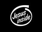 Jesus Inside Christian Proud Vinyl Decal Car Wall Window Sticker Choose Size Col