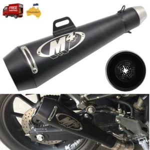 51mm Motorcycle Exhaust Pipe M4 Muffler Modified Escape Pipe For Kawasaki Yamaha - Picture 1 of 12