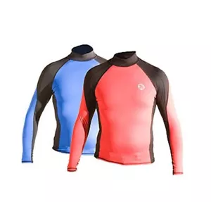 AKONA BLUE & Black Rash Guard 2X-LARGE Sun UV Block Surfen Tauchen Schnorcheln - Bild 1 von 1