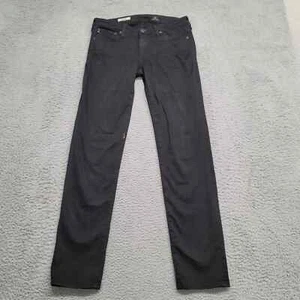 AG Adriano Goldschmied Jeans Womens 28R Black The Stilt Cigarette Leg Dark Wash - Picture 1 of 15