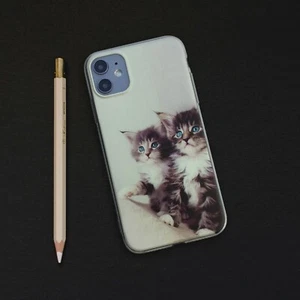 Funda protectora para iPhone 11 (6,1")/Pro (5,8")/Pro Max (6,5") con fotos de gatitos - Imagen 1 de 20