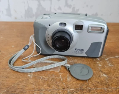 Kodak DC3400 2.0MP Compact Zoom Digital Camera Silver - Working - Grey & Silver - Image 1 of 4