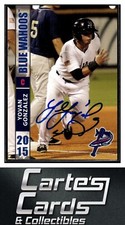 Yovan Gonzalez 2015  Grandstand Pensacola Blue Wahoos #8 TTM/IP Signed Auto