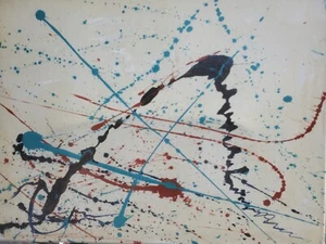 ABSTRACT PAINTING ORIGINAL ACRYLIC ON CANVAS 16"×20" By Emma Edun Art. - Picture 1 of 1