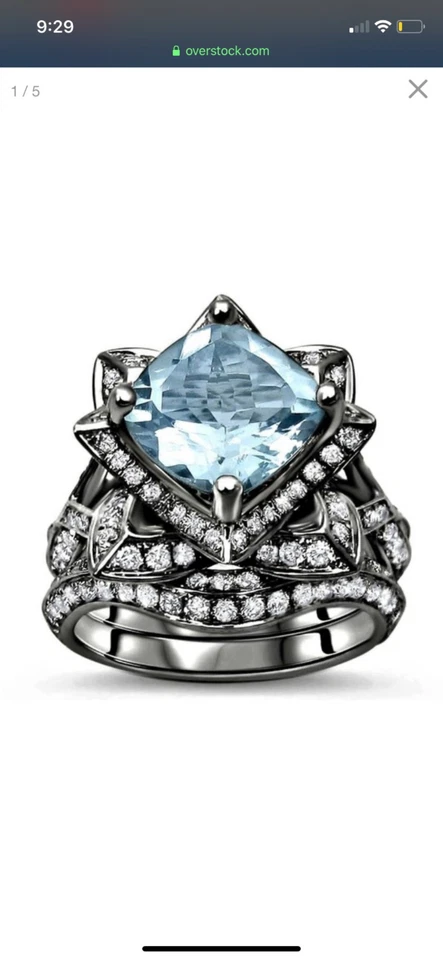 Conjunto de anel de casamento - Imagem 1 de 3