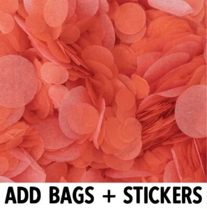 Biodegradable Wedding Confetti | Red Coral | Circle Tissue Paper | 20g Bag - Picture 1 of 13