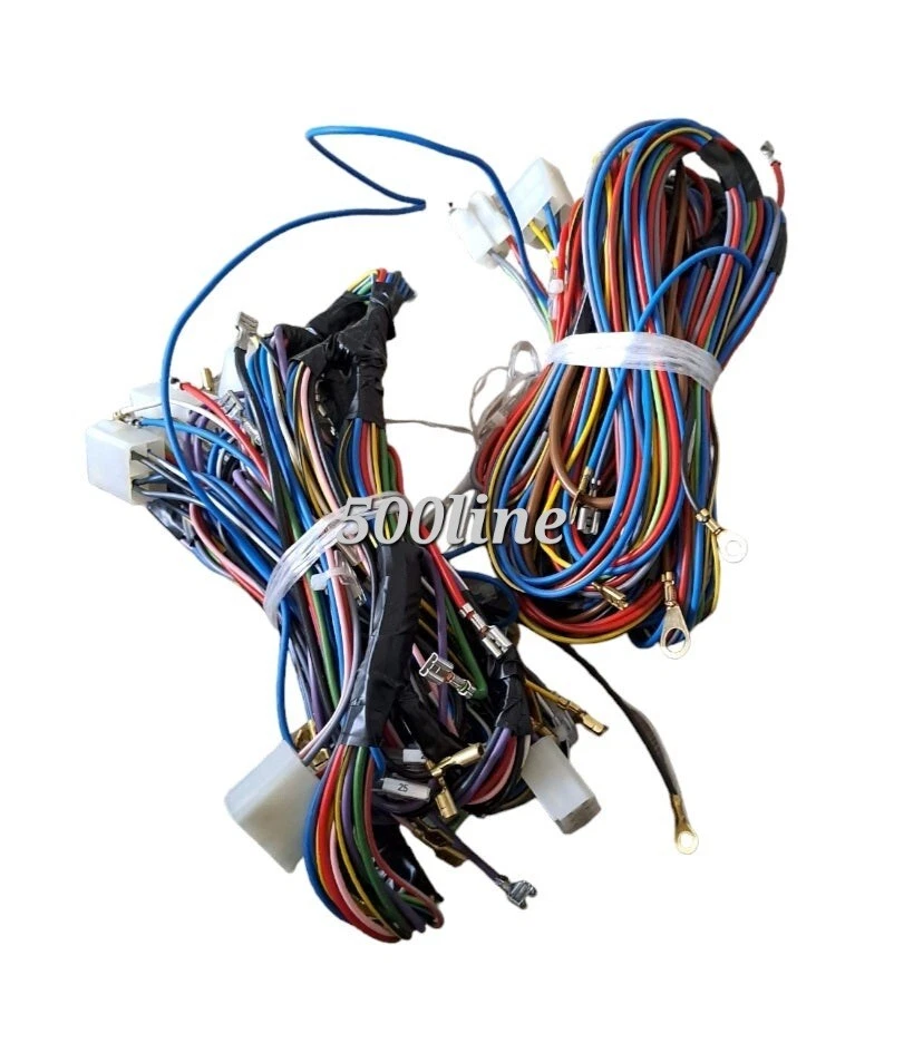 Kit Impianto Elettrico Cablaggio Fiat 500 F 1 serie D'epoca con Schema Montaggio - Imagen 1 de 1