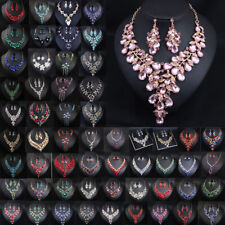 Jewelry Sets Rhinestone Crystal Earrings Necklace Choker Boho Hoilday Ethnic New