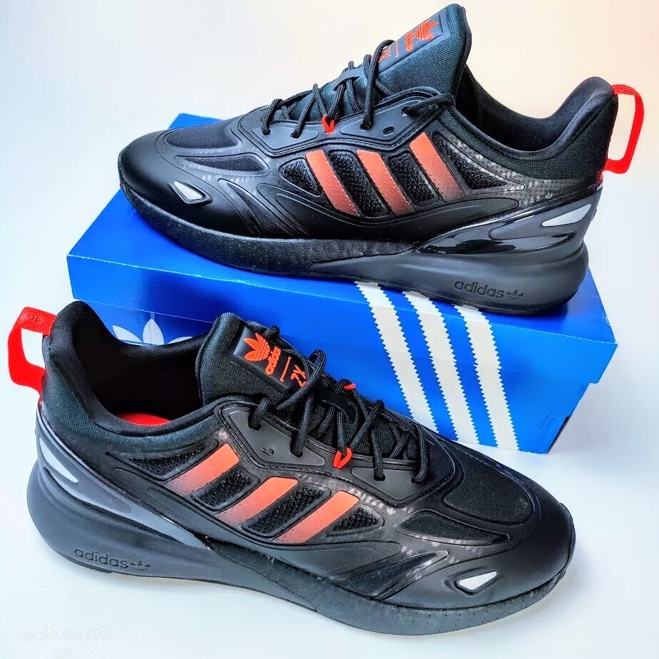 adidas ZX 2K Boost Black Solar Red for Sale | Authenticity adidas ZX 2K Boost Black Solar Red for Sale | Authenticity