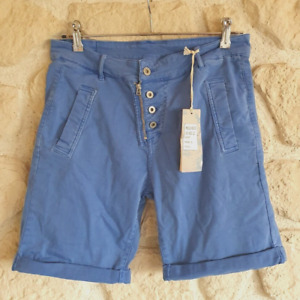 Short bleu neuf taille L marque Melly & Co étiqueté à 39€ (or2)