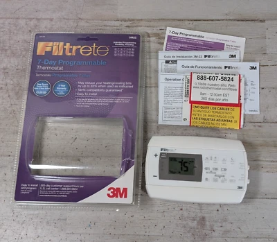 Filtrete 7 Day Programmable Thermostat 3M-22 3M22 3M - Open Box - Image 1 of 4