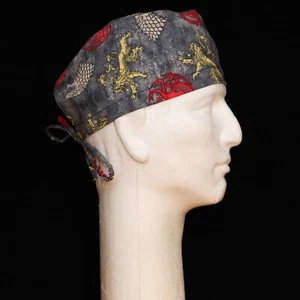Harry Potter Movie on Gray Theme Scrub Hat - Picture 1 of 1