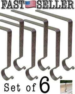 Paquete de 6 perchas de hierro forjado galvanizado Park Designs de 6" - ¡NUEVO! ¡RÁPIDO! - Imagen 1 de 9