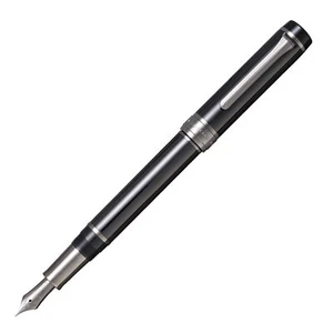 : Sailor Cylint Fountain Pen in Black Stainless Steel - 21kt Gold Medium Nib NEW - Picture 1 of 2
